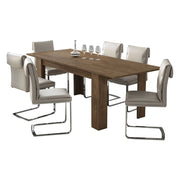 Campora, Tavolo Allungabile Allungabile, 220x90x75h cm Marrone Rovere