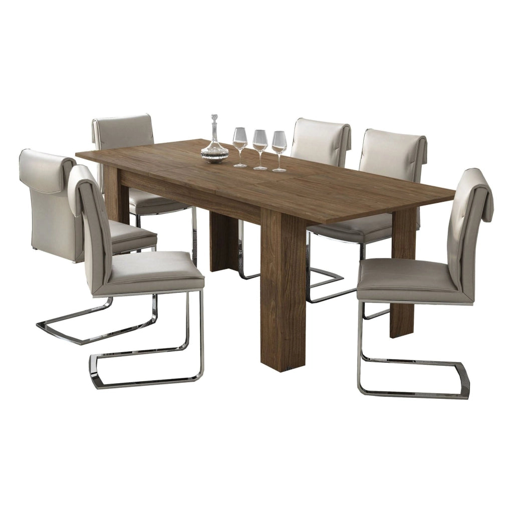 Campora, Tavolo Allungabile Allungabile, 220x90x75h cm Marrone Rovere