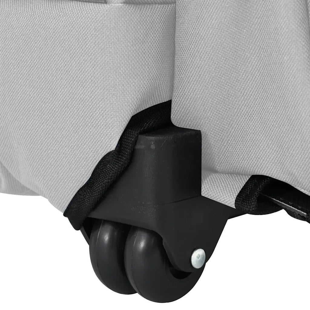 vidaXL Carrello per animali domestici 3 in 1 design grigio 48x32x(57-106) cm tessuto Oxford