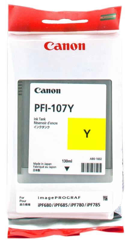Canon Large Format Canon PFI-107 Y Cartucce giallo