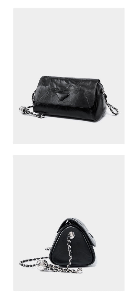 Borsa a mano da donna di lusso in pelle, borsa a tracolla casual da ascella, borsa a secchiello morbida da donna, nera