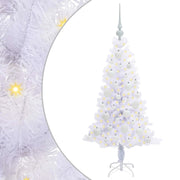 Albero di Natale | Decorazioni natalizie artificiale Bianco 120 cm PVC e Acciaio