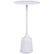 Tavolino in metallo bianco 30x30x59,5h cm