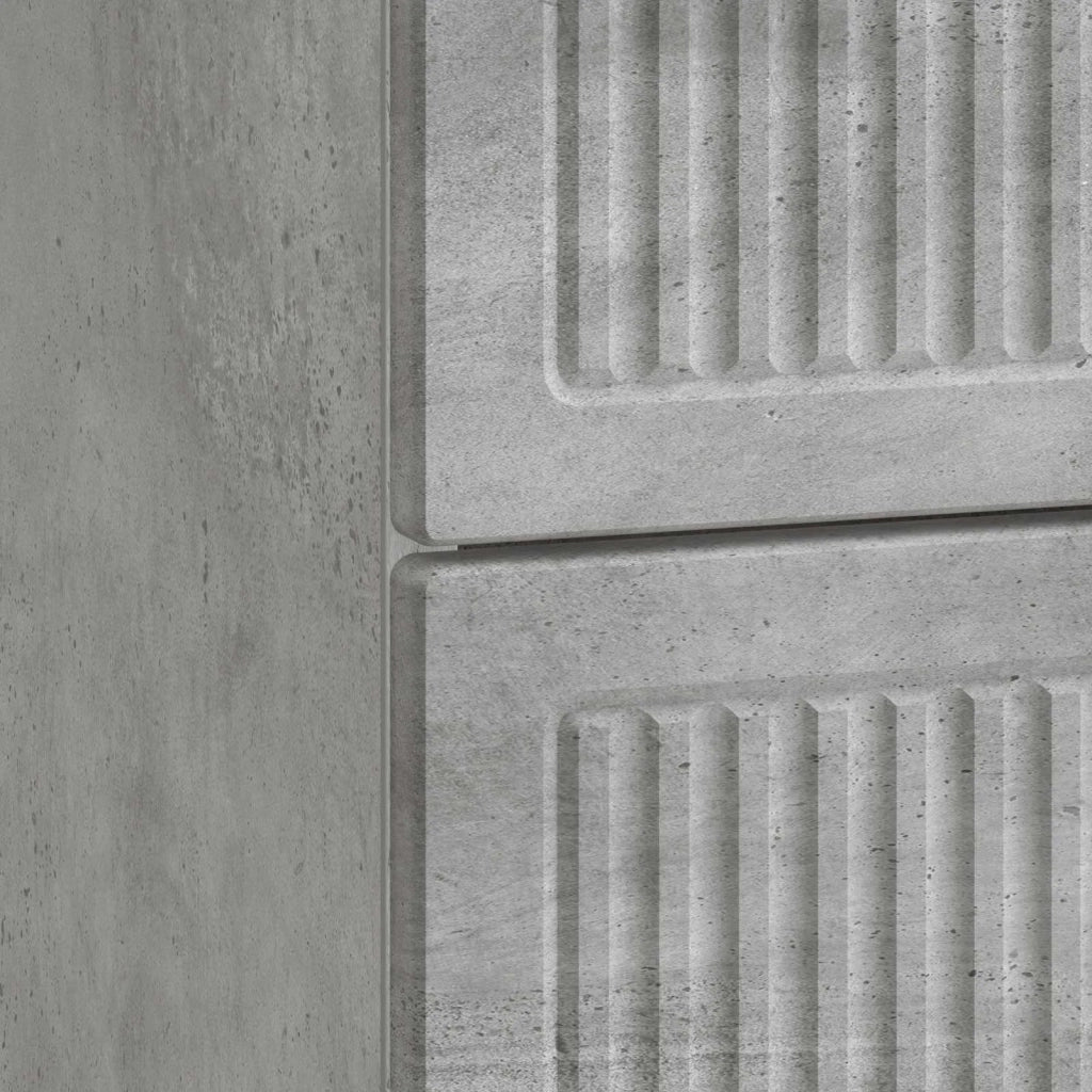 Comodino | Armadio da Notte | Mobiletto da notte con cassetto Grigio Cemento 43 x 41 x 66,5 cm