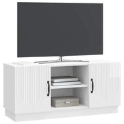 Mobile TV | Armadietto TV | Mobile Porta TV Bianco Lucido 102 x 34,5 x 47 cm Legno ingegnerizzato