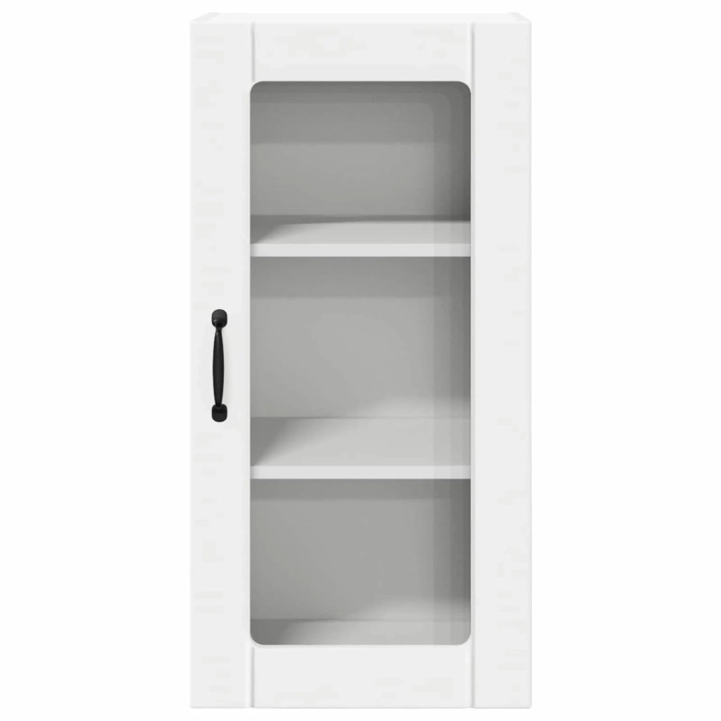 Mobile in vetro da parete PORTO 2 pcs Bianco 40 x 31 x 80 cm 885336