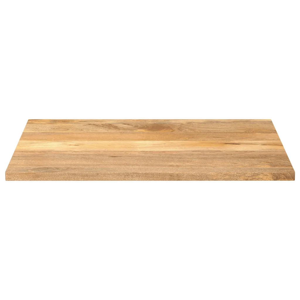 Piano per Tavolo 100x80x3,8cm Rettangolare Legno Massello Mango 371547