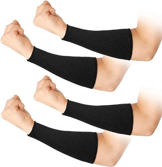 Moufle per braccio doppia, maniche tagliresistenti, maniche respiranti e ignifughe, protezioni per braccio unisex, adatte per l'uso in giardini, cucine, terrazzi e garage.