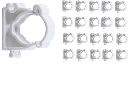 Pompe a vite 20 pezzi - 32 mm - PVC - Resistente allo sfregamento - Facile da installare - Spazio risparmiato - Resistente alle temperature - Pompe a vite per tubi