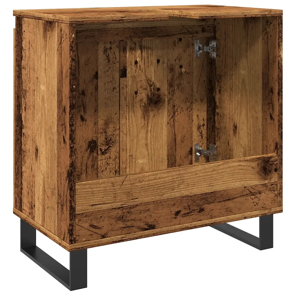 Mobile da Bagno Legno Vecchio 58x33x60 cm in Truciolato 857220