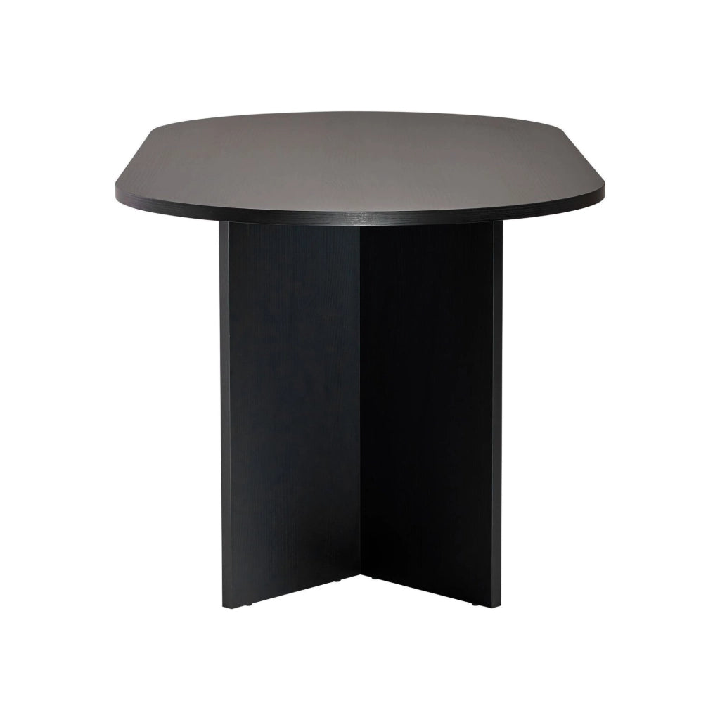 Monterano, Tavolo Fisso 6 Posti, 180x89.5x75h cm Nero