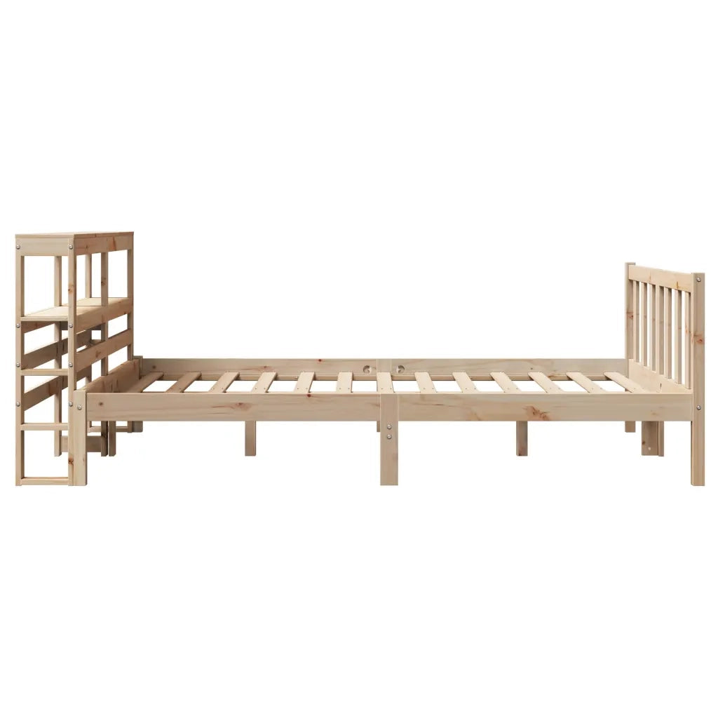 Letto senza Materasso 140x190 cm in Legno Massello di Pino