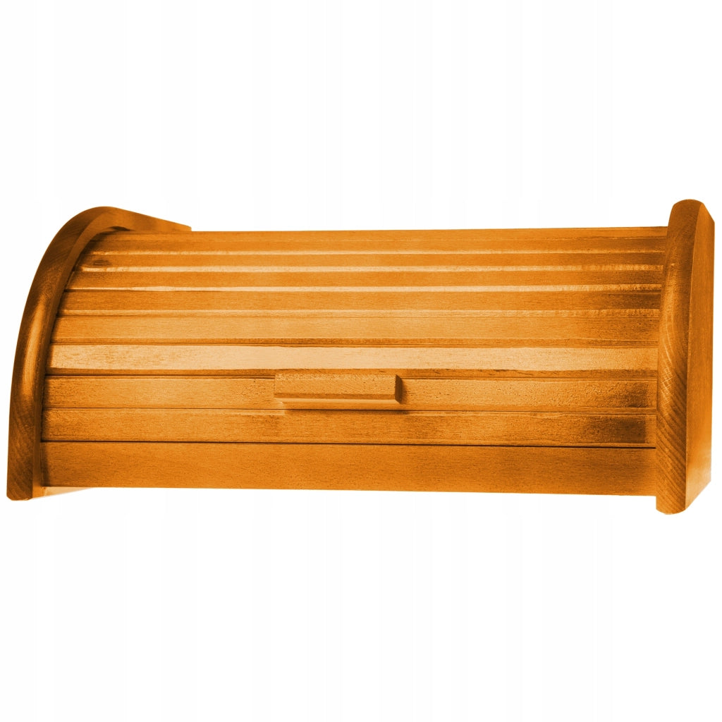 Scatola per il pane in legno KADAX, grande, color miele, per panini.