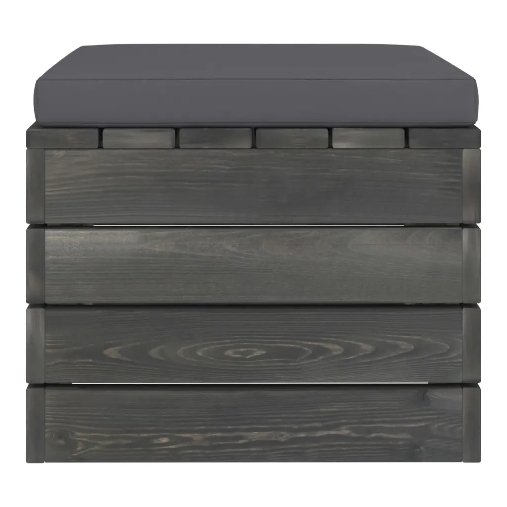 Set Divani da Giardino su Pallet 2 pz con Cuscini Massello Pino 3061671