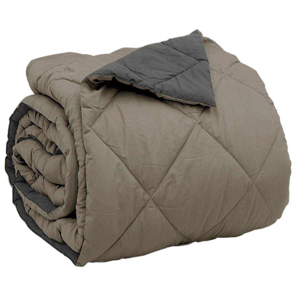 Piumone Completo Annuale Grigio chiaro e Antracite 220 x 260 cm 42025642