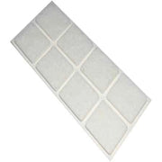 FELTRINI RETTANGOLARI  50x100 mm - Bianco - Blister 1 pezzo