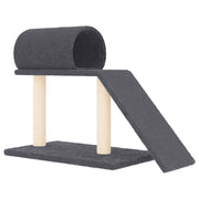 Tiragraffi con tunnel e scaletta scuro 55,5 cm grigio 02_0022800