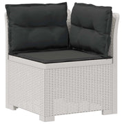 Divano da Giardino a 1 Posto con Cuscini Aspetto Rattan PP 8011841