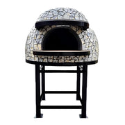 Forno legna artigianale diametro 80 cm capienza 2/3 pizze vietri con base ferro