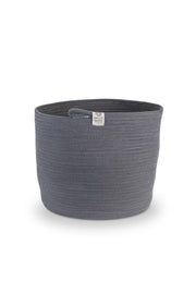 Cheonda - Cesto cilindrico prodotto a mano Plam 40cm Colore: Mattone e Marrone