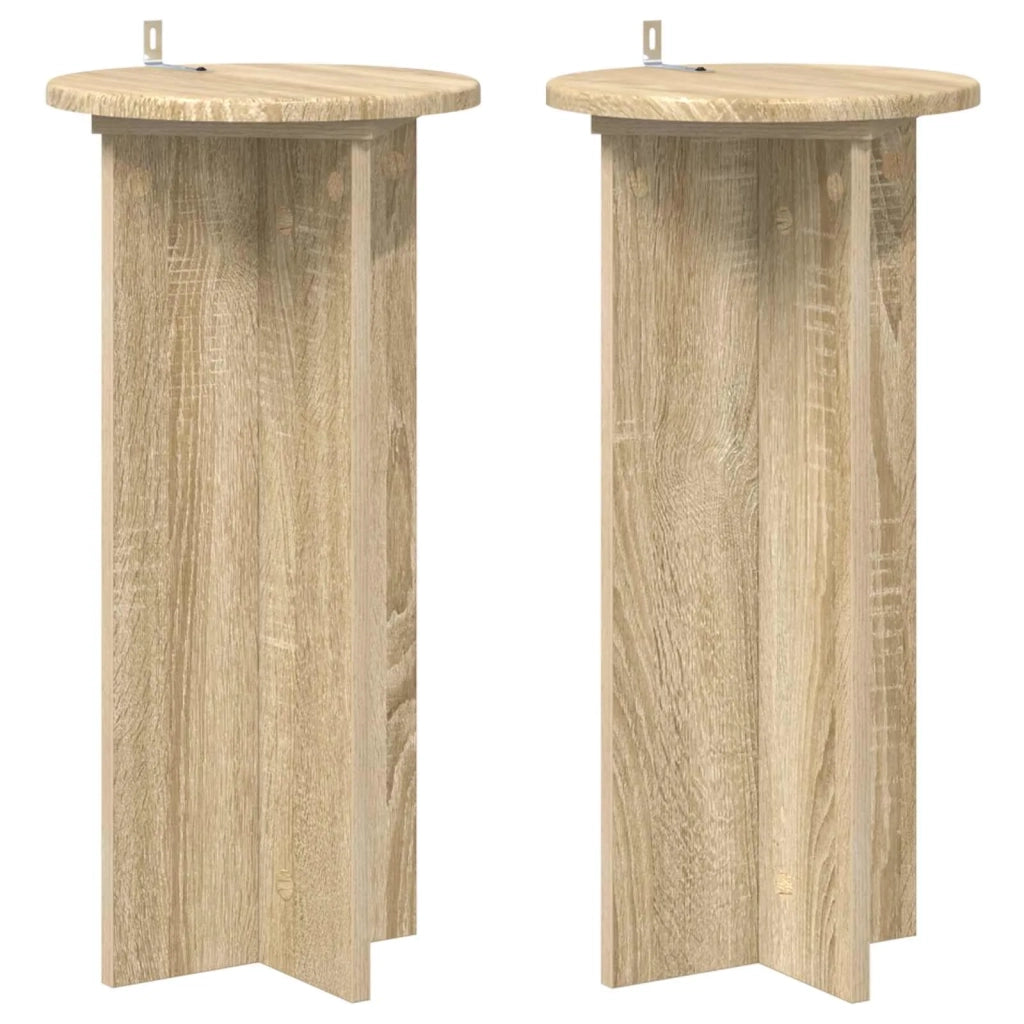 Supporto per piante 2 pcs Rovere Sonoma 29,5 x 29,5 x 60 cm 899719