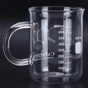 Misura Liquido - Caffè e Tè - 16 Ounce - Beaker di Laboratorio - Stile Unico - Transparenza - Becher di Vetro