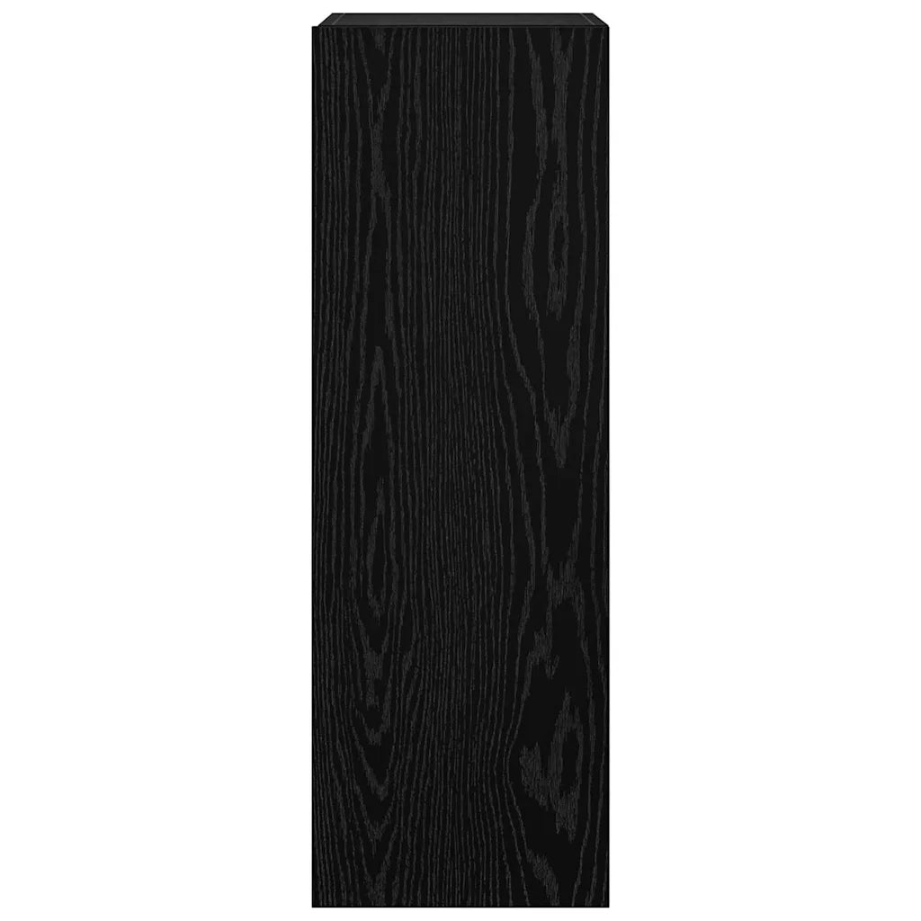 vidaXL Set mobile TV 8 pcs Rovere nero 100 x 30 x 30 cm