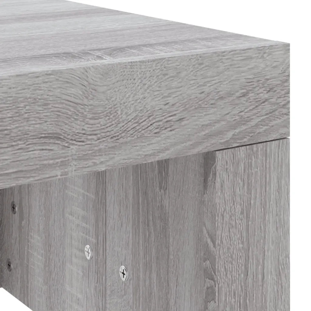 Tavolino da Salotto Grigio Sonoma 102x50x36cm Legno Multistrato