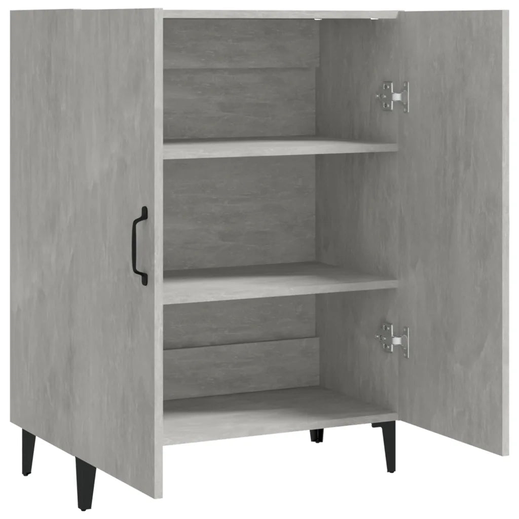 Credenza Grigio Cemento 70x34x90 cm in Legno Multistrato cod mxl 18415