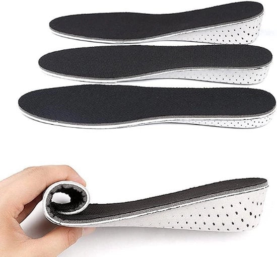 Inlegzoli Elevanti per Uomo e Donna - 3.3cm - Sollevamento del Tacco con Comfort e Larghezza Completa