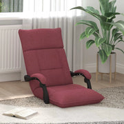Sedia da Pavimento Rosso Vino 66 x 66 x 80 cm Tessuto 42028197