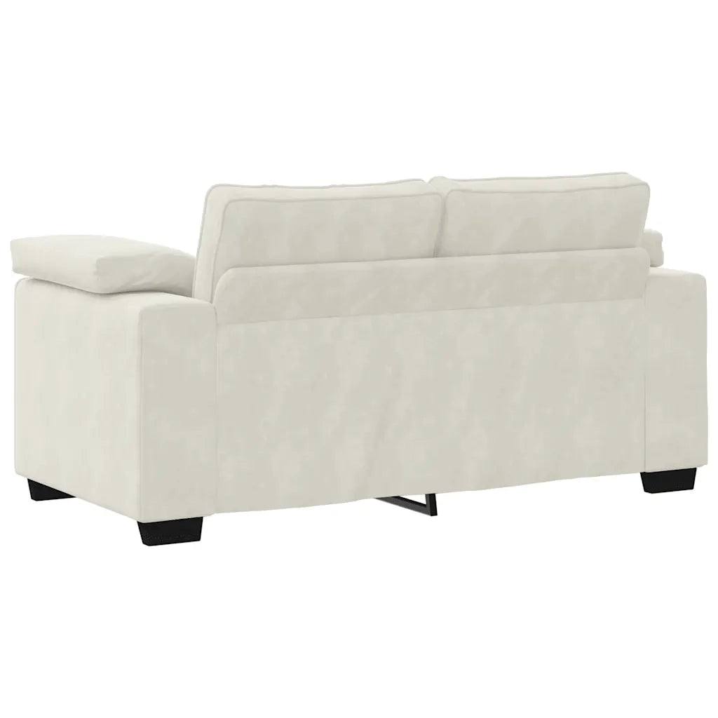 Divano Divanetto Crema 120 cm in Velluto