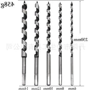 Set di 5 pezzi di punta per trapano in legno - Set di punta per trapano a tubo da 23 cm - Punta per trapano a guscio con manico a dente di sega - Punta per trapano a tubo in legno - 6/8/10/12/14 mm