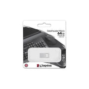 Kingston pendrive micro usb-a 3.2 64gb dtmc3g2/64gb silver metal