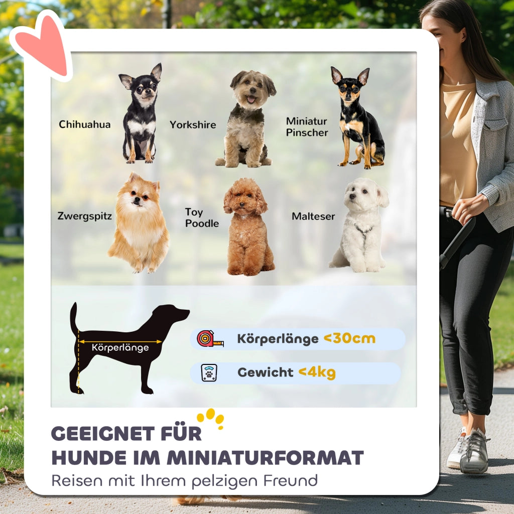 Carrello per Animali Domestici ¨C zephmum ¨C Blu Scuro 76x44x103 cm