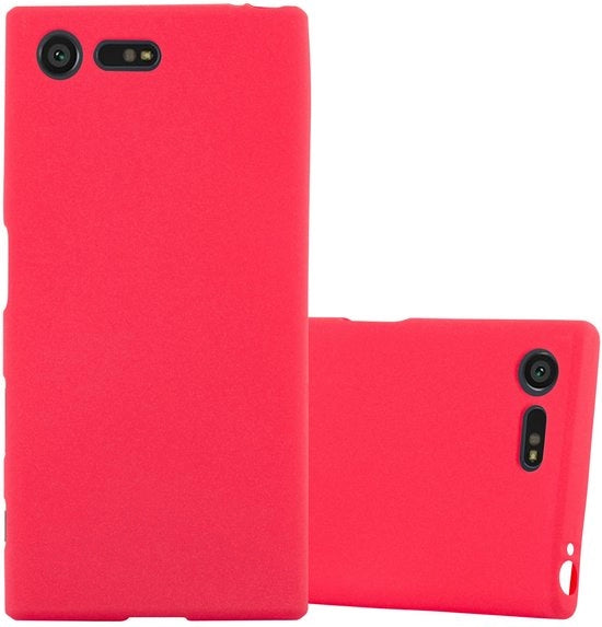 Hoes per Sony Xperia X Compact - TPU Siliconen Flessibile in Rosso Frost