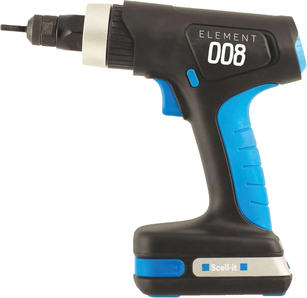 Rivettatrice 1 batteria 18V 2Ah SCELL IT per M3 - M6 - E-008-1XBAT