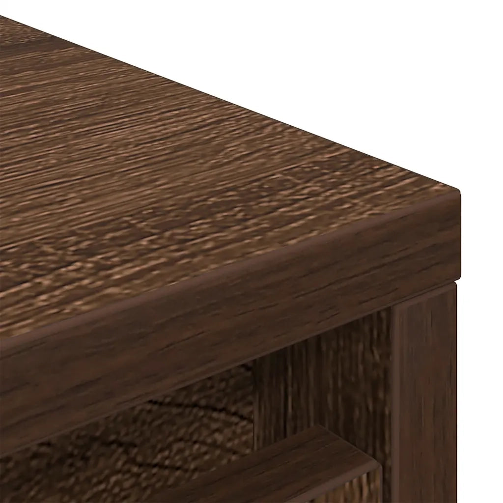 Scarpiera Rovere Marrone 57x34x76 cm in Legno Multistrato 861874