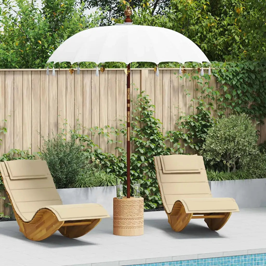 Parasol-Ombrellone da giardino Balinese Crema 190 x 190 x 260 cm 465931