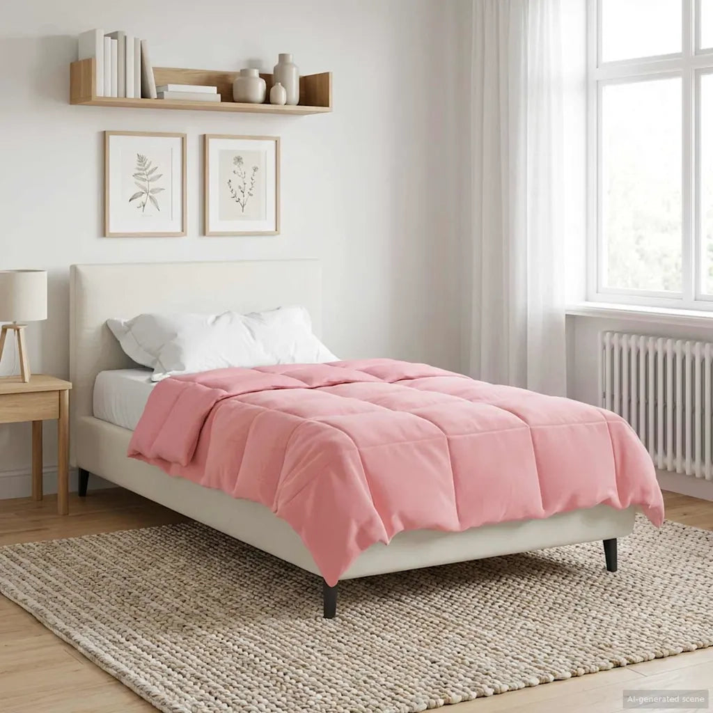 Duvet Estivo Trapuntato Rosa 140 x 200 cm Microfibra
