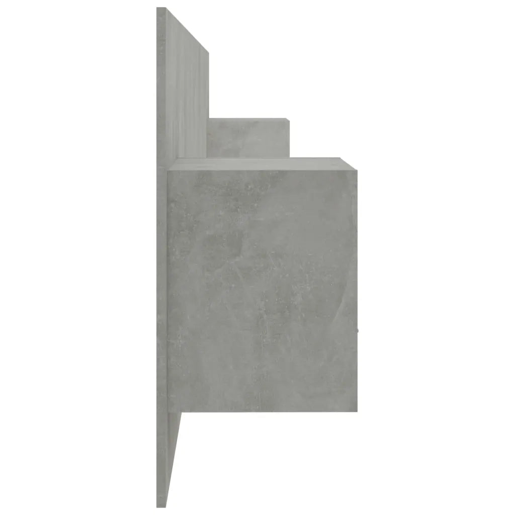 Testiera Letto con Comodini in Legno Multistrato Grigio Cemento cod mxl 50549