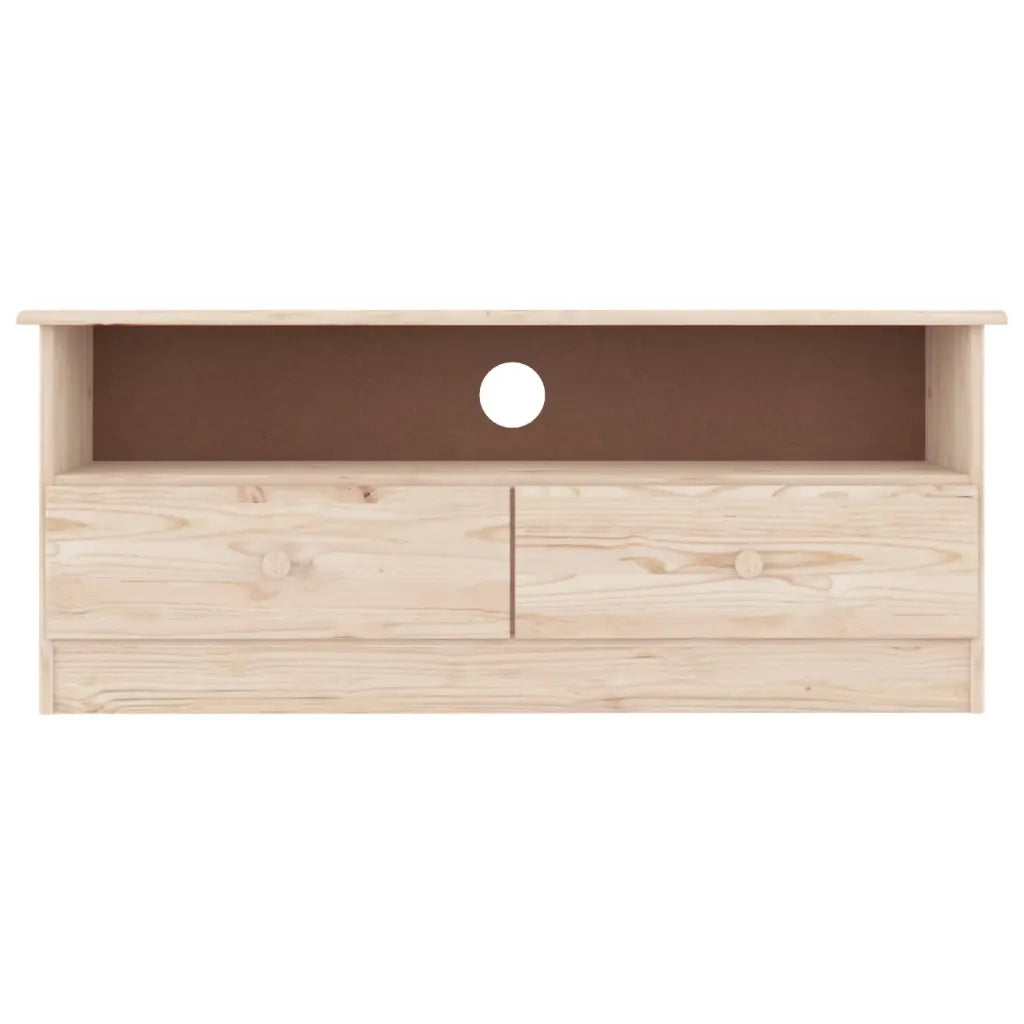 Mobile TV con Cassetti ALTA 100x35x41 cm Legno Massello di Pino 353933