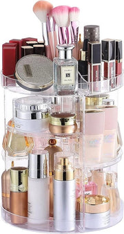 Organizzatore di trucco rotante a 360 gradi - Soluzione di conservazione cosmetica - 1 pezzo - Acrilato trasparente
