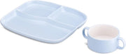 Set di tavola e zuppiera con 3 contenitori - Resistente al forno e al microonde - Ceramica blu Set di tavola