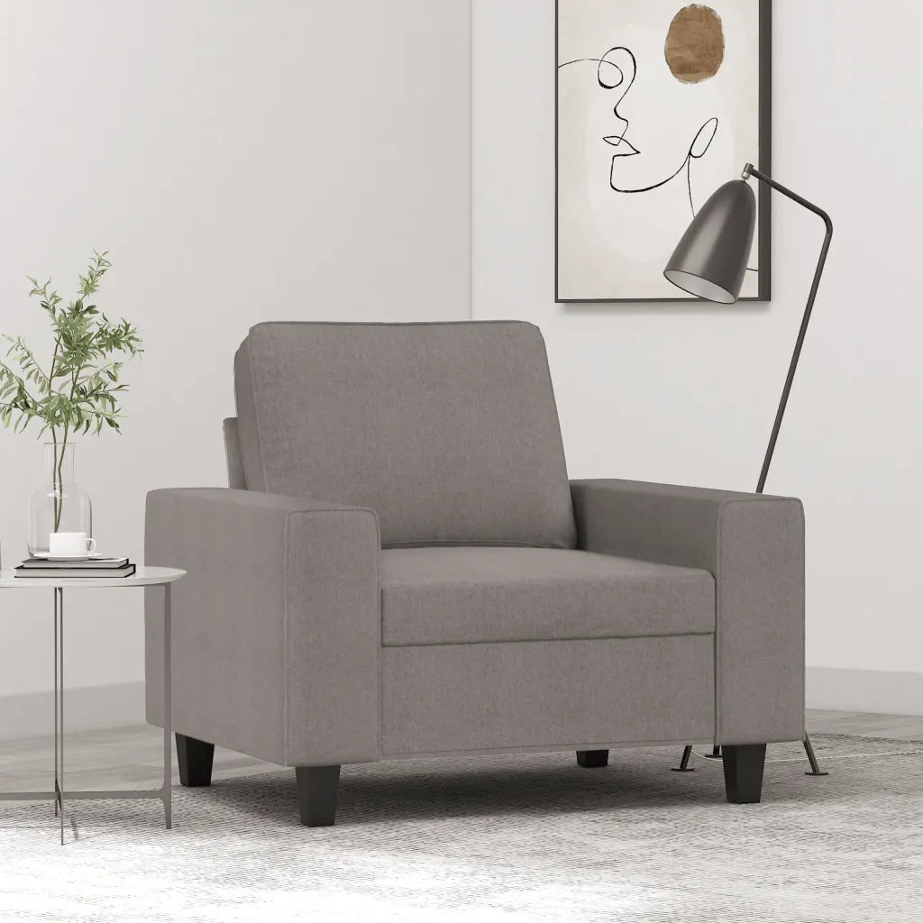 Poltrona | Sedia Relax Tortora 60 cm in Tessuto