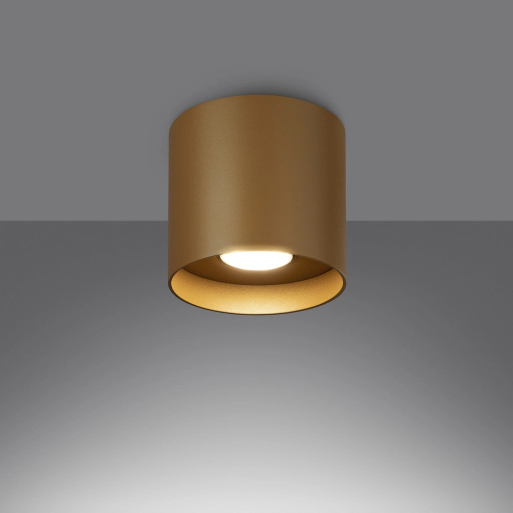 Faretto soffitto tondo oro Ø12cm GU10 10W Kiruna Pure