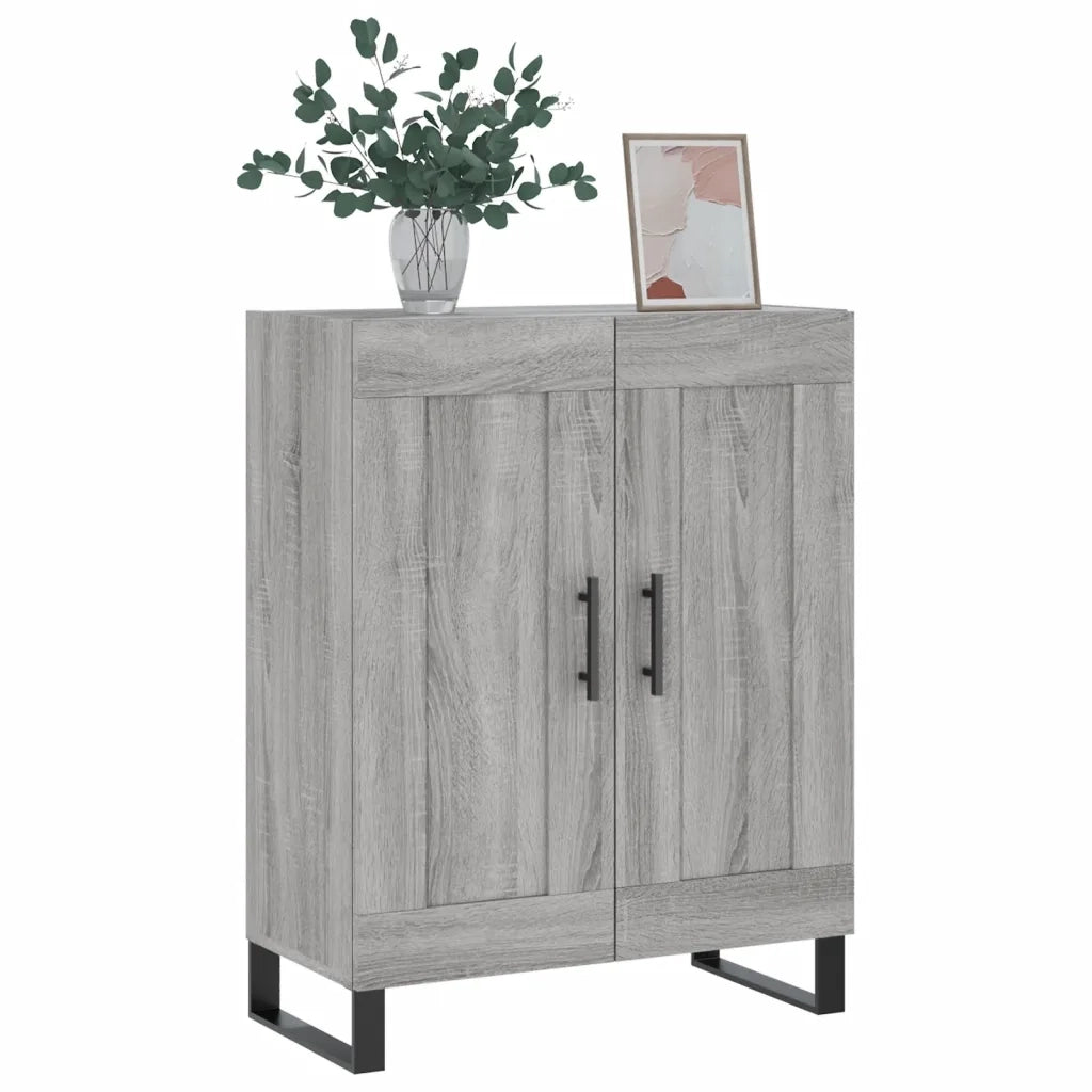 Credenza Grigio Sonoma 69,5x34x90 cm in Legno Multistrato 830226
