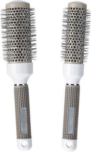 Set di Spazzole a Sfera per Capelli 2 Pezzi Spazzole Ceramiche per Asciugare, Stilare, Creare Boboli, Lisciare, Aumentare Volume e Luce