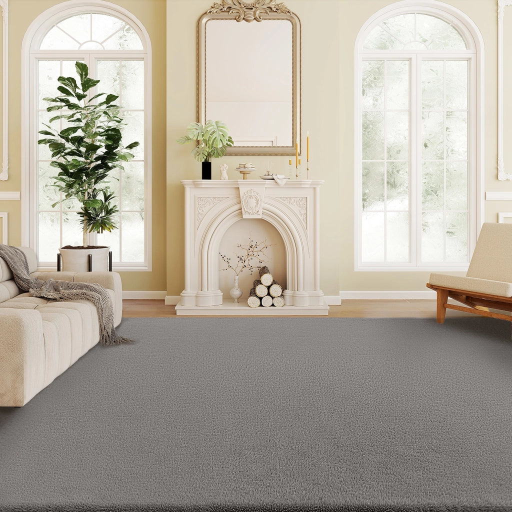 Tappeto per soggiorno ¨C zephmum ¨C grigio chiaro 200x140 cm