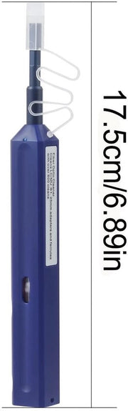 Set di pulitori a fibra ottica 2 pezzi - Pulitore a microfibre - Pulitore universale - Connettori LC/MU - Resina antistatica - Rotante a 180 gradi - Pulitore a fibre